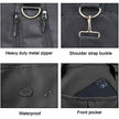 Sports Gym Bag Travel Duffel Bag Waterproof Weekender Overnight Tote Carry on Bag with Wet Pocket & Shoes Compartment for Men Women Lightweight Adjustable Strap Black