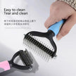 Professional Pet Deshedding Brush – Dog & Cat Hair Remover Comb with Knot Cutter for All Coat Types - Gold Store Business