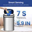 13 Gallon Stainless Steel Touchless Kitchen Trash Can with Motion Sensor for Indoor Use(Silver)