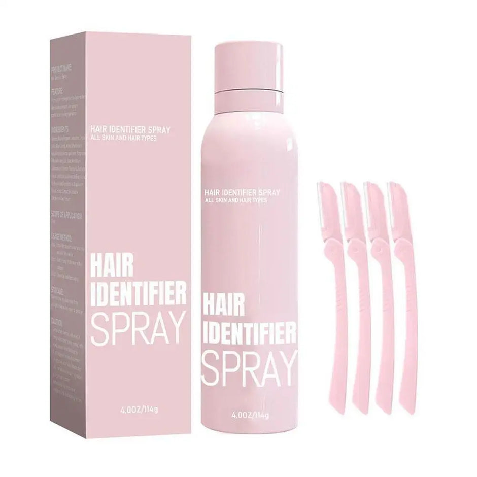 Dermaplaning Hair Identifier Spray Kit – Moisturizing Skin Care Set with Razors for Face Shaving & Hair Removal - Gold Store Business