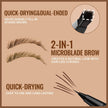 4D Microblading Eyebrow Pencil – 2-in-1 Dual-Ended Brow Pen & Brush | Long-Lasting Waterproof Hair-Like Strokes - Gold Store Business