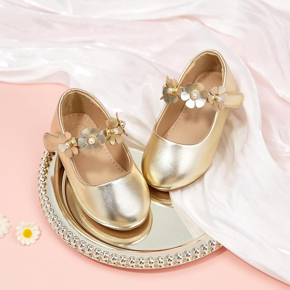 Toddler/Little Girls' Ballerina Flat Mary Jane Princess Dress Shoes - Wedding School Party