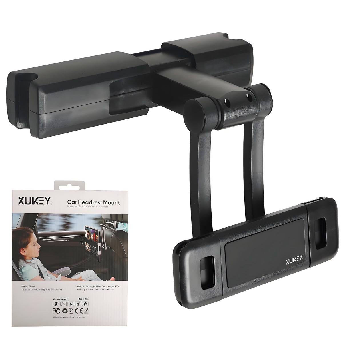 360° Car Vehicle Back Seat Headrest Mount Tablet Holder for 4-12.3” Universal Ipad Phone