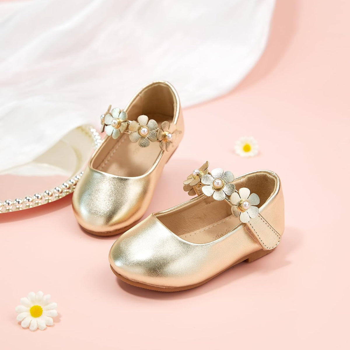 Toddler/Little Girls' Ballerina Flat Mary Jane Princess Dress Shoes - Wedding School Party