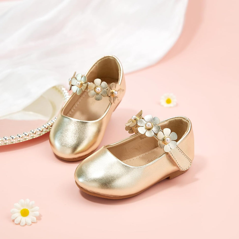 Toddler/Little Girls' Ballerina Flat Mary Jane Princess Dress Shoes - Wedding School Party