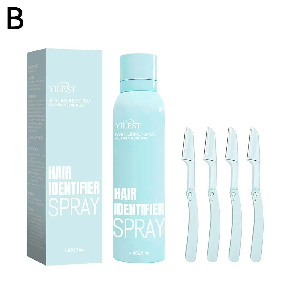 Dermaplaning Hair Identifier Spray Kit – Moisturizing Skin Care Set with Razors for Face Shaving & Hair Removal - Gold Store Business