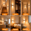 6 Pack Rechargeable Motion Sensor Night Light, Magnetic Stair Lights Indoor, LED Lights for Bedroom, Toilet, Garage, Closet,Step, Hallway
