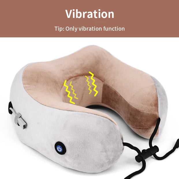 Electric Neck & Shoulder Massager — Portable U-Shape Cervical Relief Pillow - Gold Store Business