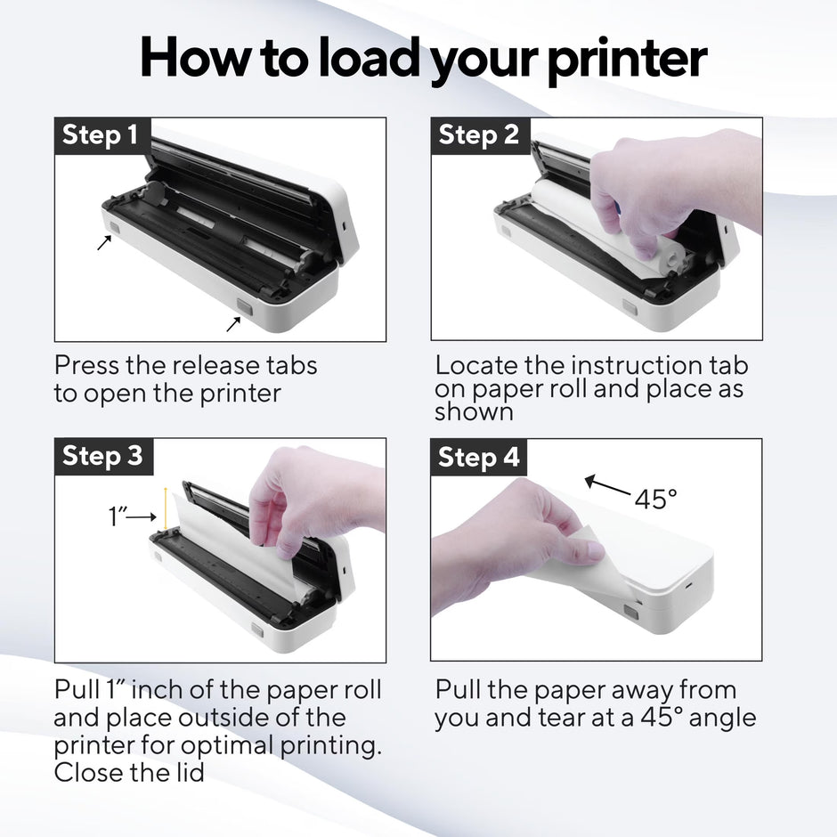 Pro Wireless Inkless Thermal Printer, Ios & Android Compatible, 8.5