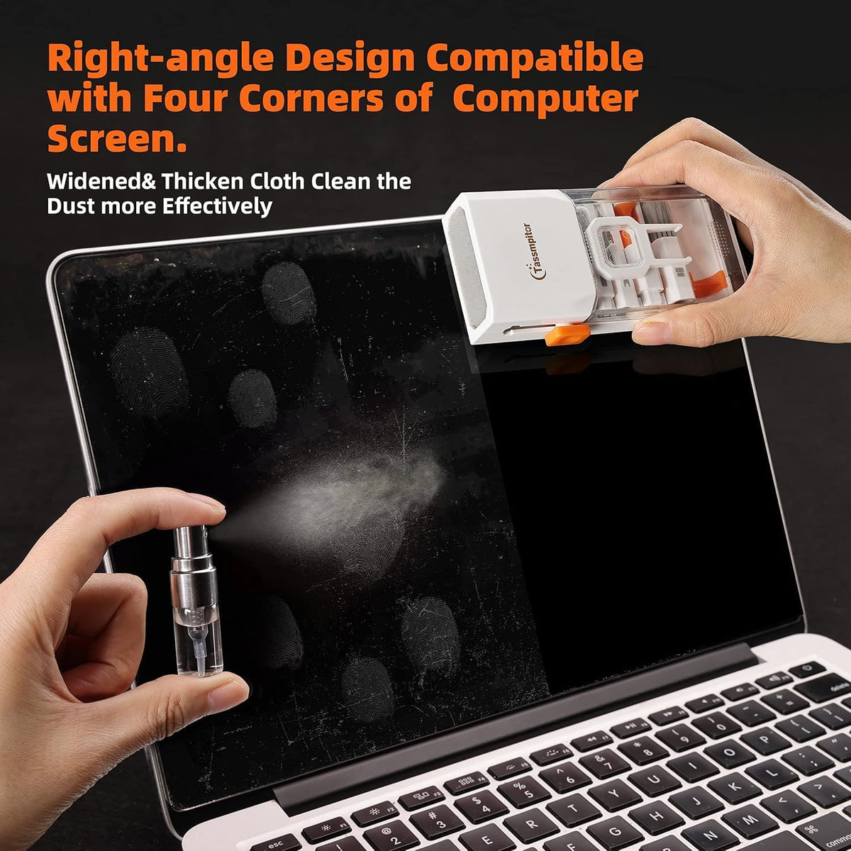 Keyboard Cleaner Laptop Cleaning Kit, All-In-One Keyboard Cleaning Kit, Laptop Cleaner Tool for Macbook Ipad Iphone Computer, Portable Electronics Brush Tool for Tablet PC Camera Lens Earbuds Monitor - Gold Store Business