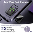 Magnetic Portable Charger,10000Mah Power Bank 22.5W Fast Charging Battery Bank with LED Display,Wireless&Wired USB-C Cable Travel Wireless Charger for Iphone 17-12,Andriod Phones,Black