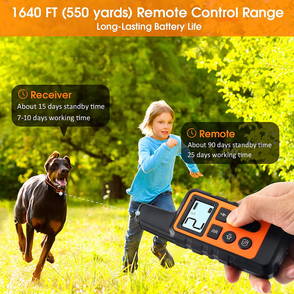 Waterproof Rechargeable Dog Training Collar with Remote – Beep, Vibration & Static Stimulation Modes for All Dogs - Gold Store Business