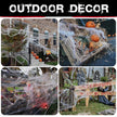 Halloween Spider Webs Decorations for Halloween Decorations Outdoor, 600Sqft Cobwebs for Halloween Decor with 150 Fake Spiders