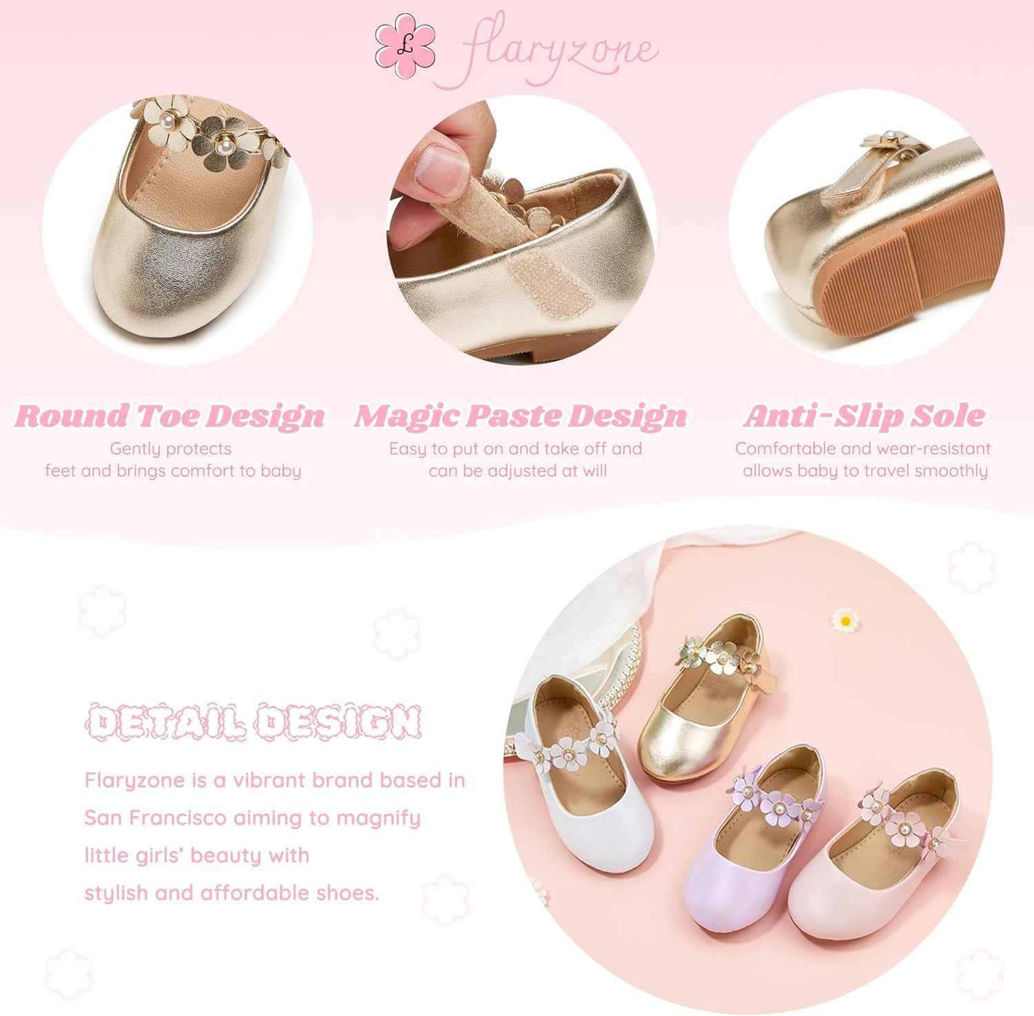 Girls' Ballerina Mary Jane Dress Shoes — Toddler & Little Kids | Wedding, School & Party