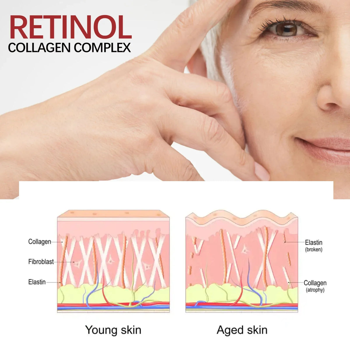 Retinol Anti-Aging Face Serum Set — Firms, Lifts & Fades Fine Lines - Gold Store Business