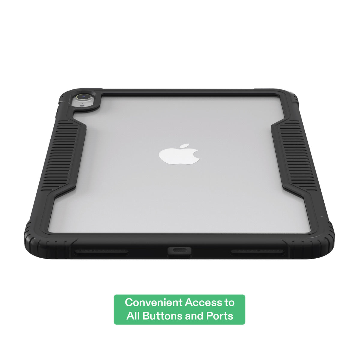 Slim Rugged Tablet Case for Ipad (A16), Ipad (10Th Generation) - Black/Clear