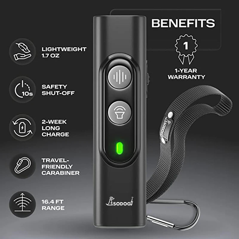 Ultrasonic Dog Bark Repeller & Training Device – USB Rechargeable Anti-Barking Deterrent with High Power - Gold Store Business
