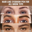 4D Microblading Eyebrow Pencil – 2-in-1 Dual-Ended Brow Pen & Brush | Long-Lasting Waterproof Hair-Like Strokes - Gold Store Business