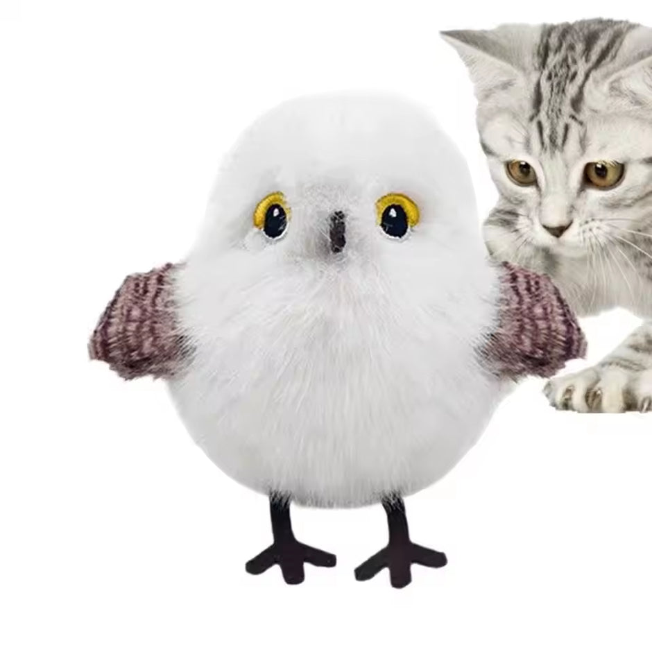 USB Rechargeable Flapping & Chirping Bird Cat Toy – Touch Activated Plush Hunting Toy for Indoor Kittens - Gold Store Business