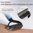 Professional Pet Deshedding Brush – Dog & Cat Hair Remover Comb with Knot Cutter for All Coat Types - Gold Store Business
