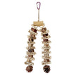 Large Parrot Chewing & Climbing Swing Toy – Natural Pine Cone Bird Cage Hanging Toy for Lovebirds & Cockatoos - Gold Store Business