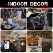Halloween Spider Web Decoration Kit | 270g Stretch Cobweb Covers 650 Sq Ft + 60 Fake Spiders — Indoor & Outdoor
