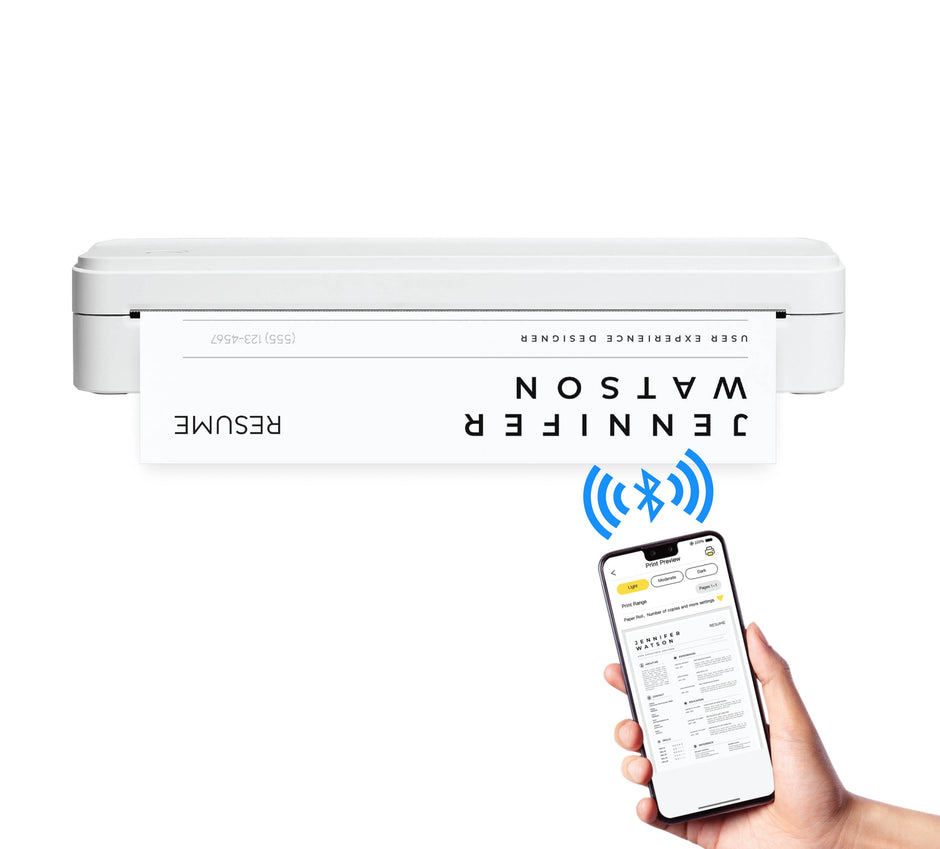 Pro Wireless Inkless Thermal Printer, Ios & Android Compatible, 8.5" X 11"