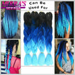 Ombre Braiding Hair Extensions – Kanekalon Synthetic Jumbo Braids 24 Inch | 6 Pcs/Lot