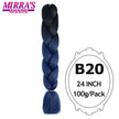 Ombre Braiding Hair Extensions – Kanekalon Synthetic Jumbo Braids 24 Inch | 6 Pcs/Lot