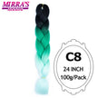 Ombre Braiding Hair Extensions – Kanekalon Synthetic Jumbo Braids 24 Inch | 6 Pcs/Lot