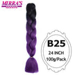 Ombre Braiding Hair Extensions – Kanekalon Synthetic Jumbo Braids 24 Inch | 6 Pcs/Lot
