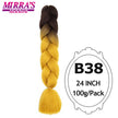 Ombre Braiding Hair Extensions – Kanekalon Synthetic Jumbo Braids 24 Inch | 6 Pcs/Lot