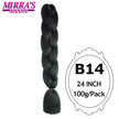 Ombre Braiding Hair Extensions – Kanekalon Synthetic Jumbo Braids 24 Inch | 6 Pcs/Lot