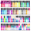 Ombre Braiding Hair Extensions – Kanekalon Synthetic Jumbo Braids 24 Inch | 6 Pcs/Lot