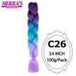 Ombre Braiding Hair Extensions – Kanekalon Synthetic Jumbo Braids 24 Inch | 6 Pcs/Lot