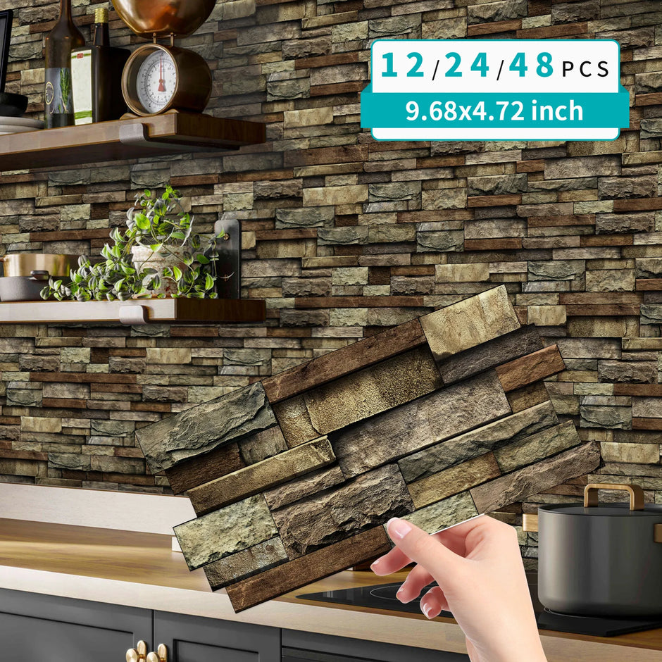 Marble Peel & Stick Wall Tiles – Waterproof Self-Adhesive Backsplash for Bathroom & Kitchen