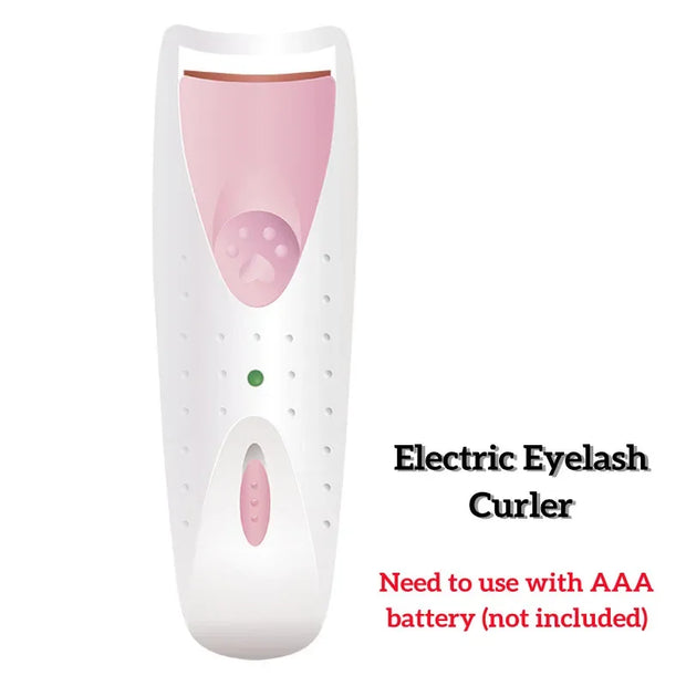 Electric Heated Eyelash Curler — Long-Lasting Lash Perm & Curl Tool with Eyelash Card - Gold Store Business