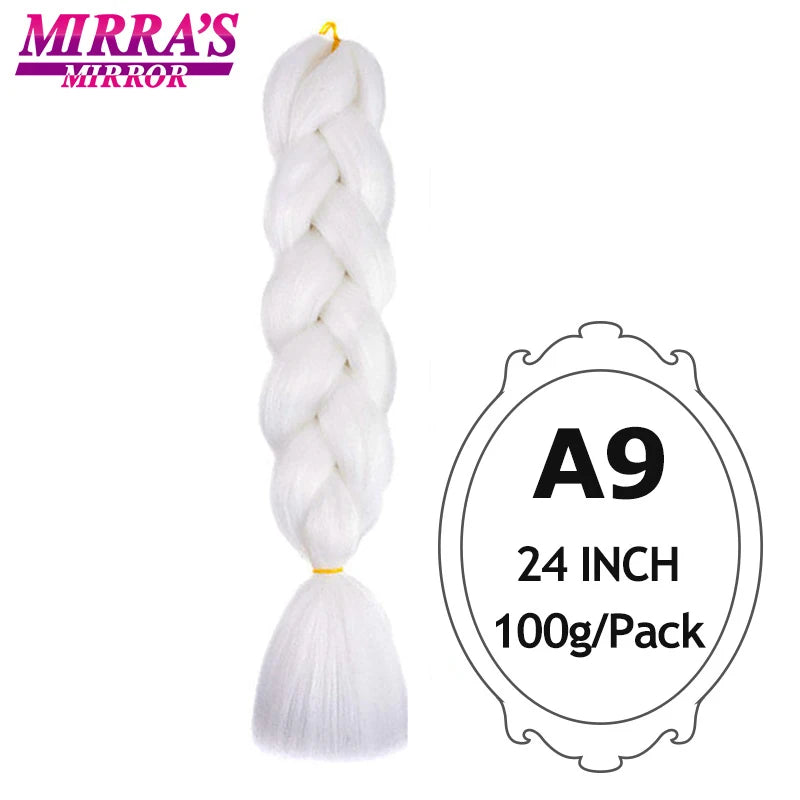 Ombre Braiding Hair Extensions – Kanekalon Synthetic Jumbo Braids 24 Inch | 6 Pcs/Lot