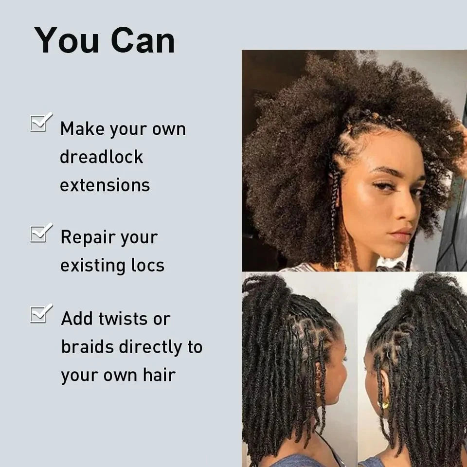 Ombre Afro Kinky Curly Bulk Human Hair for Braiding — Remy Brazilian, Crochet & Loc Styles (10–16 Inches)