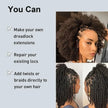 Ombre Afro Kinky Curly Bulk Human Hair for Braiding — Remy Brazilian, Crochet & Loc Styles (10–16 Inches)