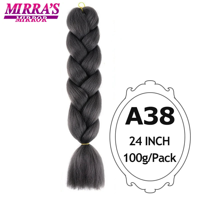 Ombre Braiding Hair Extensions – Kanekalon Synthetic Jumbo Braids 24 Inch | 6 Pcs/Lot
