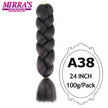 Ombre Braiding Hair Extensions – Kanekalon Synthetic Jumbo Braids 24 Inch | 6 Pcs/Lot
