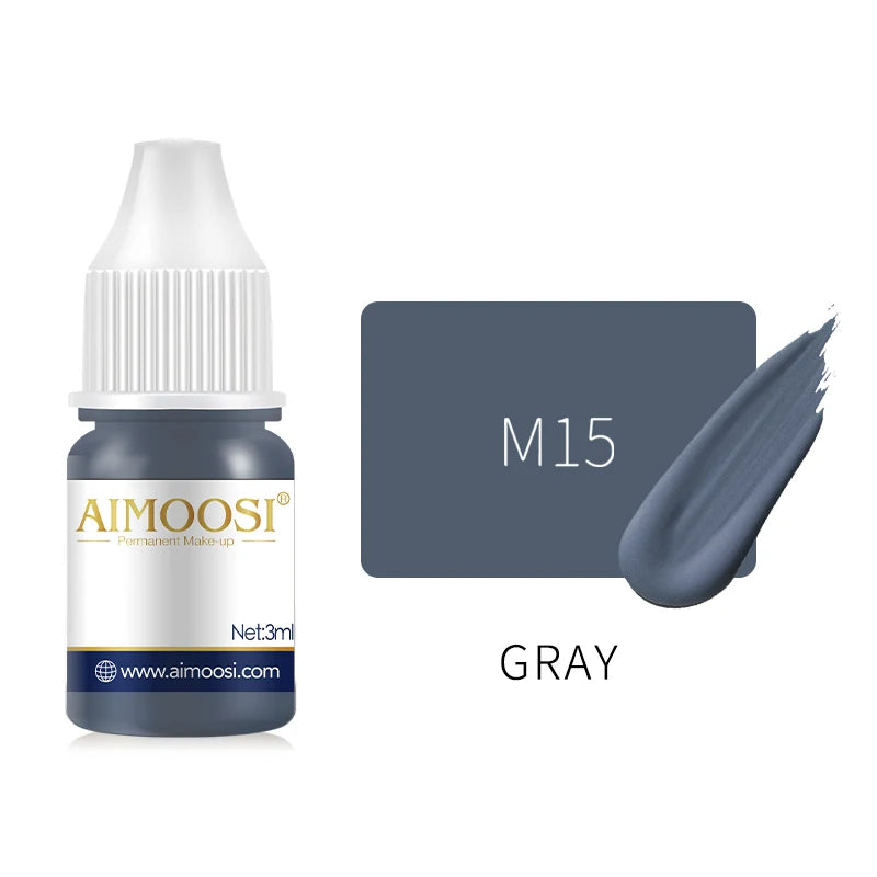 Aimoosi 3ML Semi-Permanent Makeup Pigment — Milk Tea Colors | Brows, Eyeliner & Lips | Lasts 3–5 Years