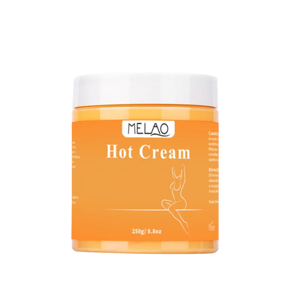 MELAO Natural Hot Cream Massage Gel – 87% Organic Cellulite & Skin Toning Cream for Aches & Firming