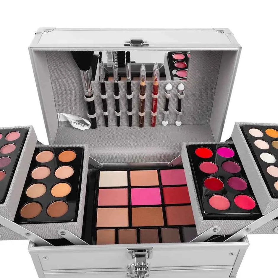 Makeup Mystery Gift Box Set — Full Cosmetics Kit with Lipstick, Eyeshadow, Lip Gloss, Blush & More