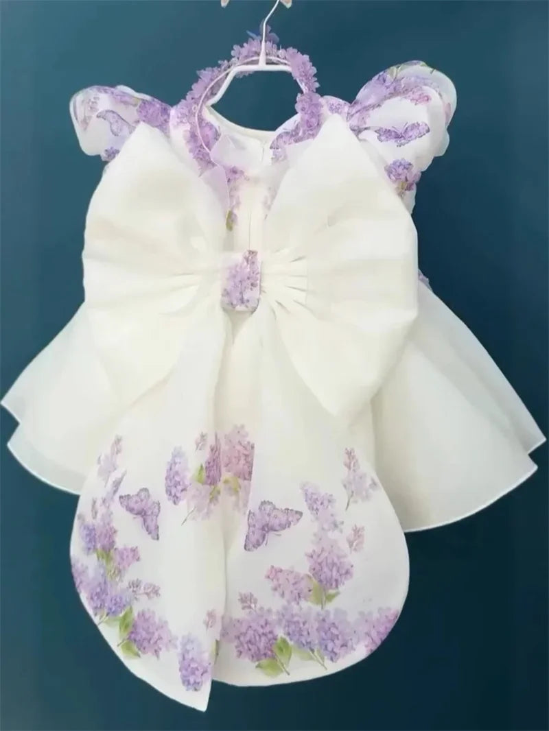 Custom Flower Girl Dress – Wedding, Birthday & Pageant Princess Ball Gown (12M–14) - Gold Store Business