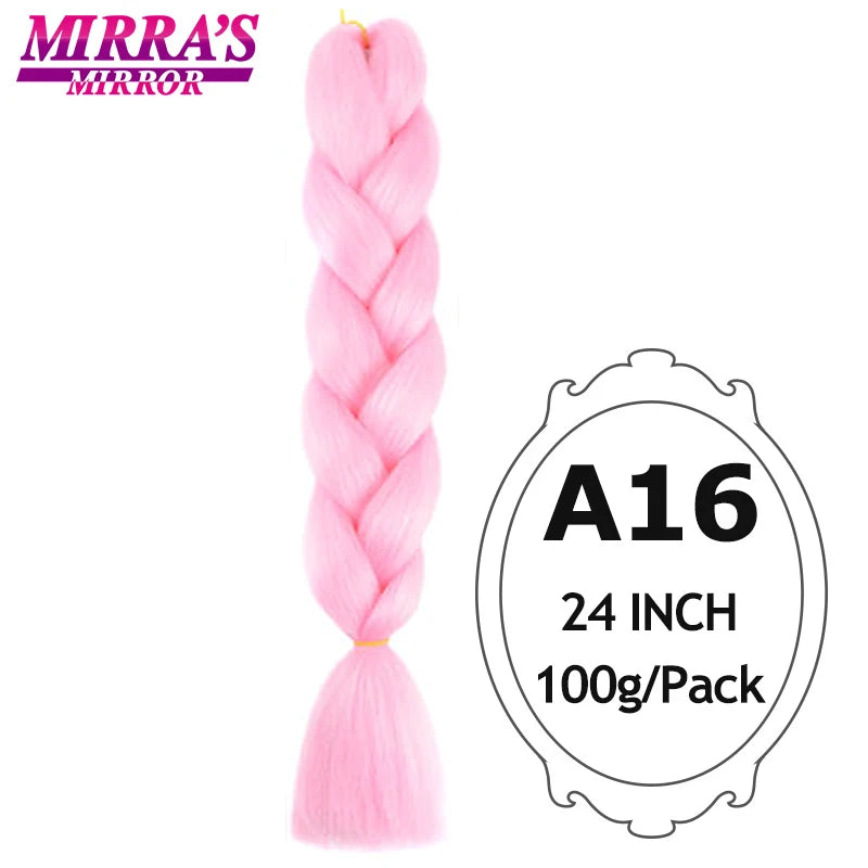 Ombre Braiding Hair Extensions – Kanekalon Synthetic Jumbo Braids 24 Inch | 6 Pcs/Lot
