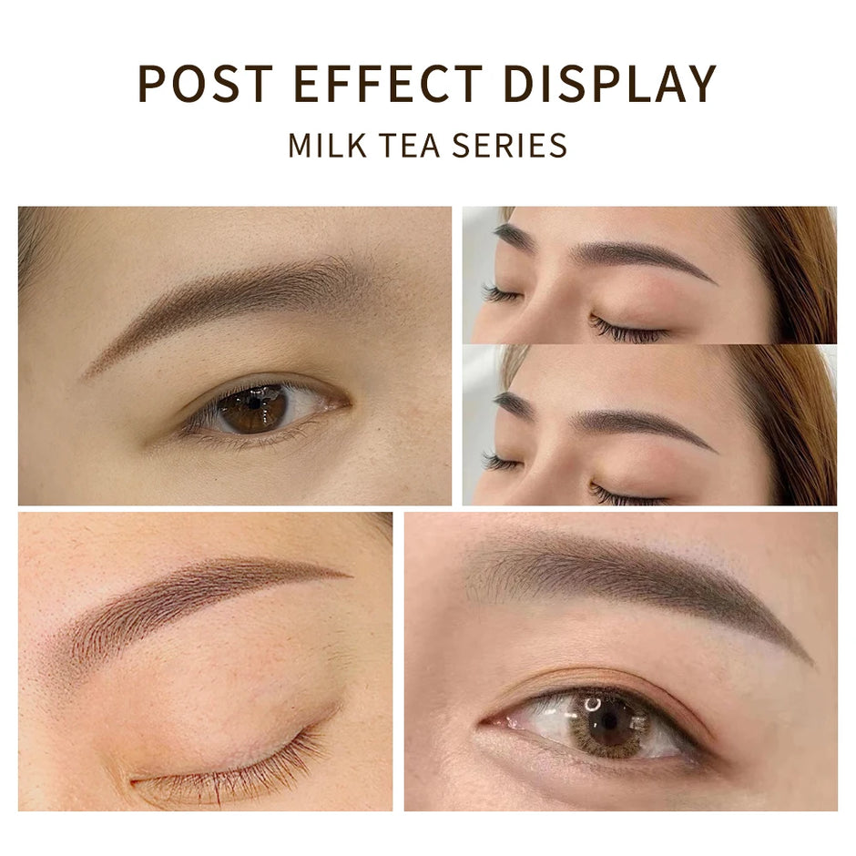 Aimoosi 3ML Semi-Permanent Makeup Pigment — Milk Tea Colors | Brows, Eyeliner & Lips | Lasts 3–5 Years
