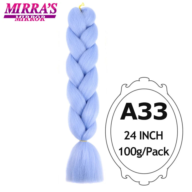 Ombre Braiding Hair Extensions – Kanekalon Synthetic Jumbo Braids 24 Inch | 6 Pcs/Lot