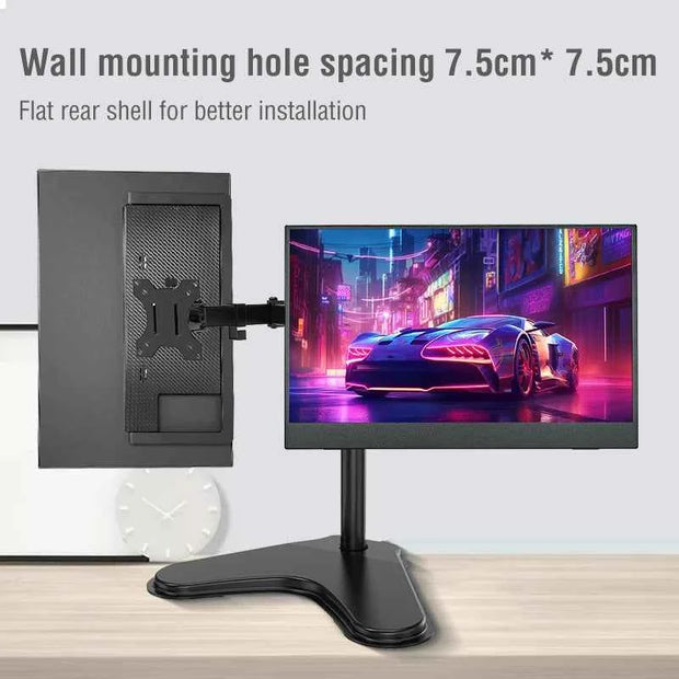 16" 2.5K 144Hz Portable Monitor | 2560×1600 IPS | 16:10 | 500 Nits | 100% sRGB | Touch Screen | USB-C | HDMI | Built-in Speakers | Laptop Switch PS4 PS5 Xbox